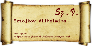 Sztojkov Vilhelmina névjegykártya